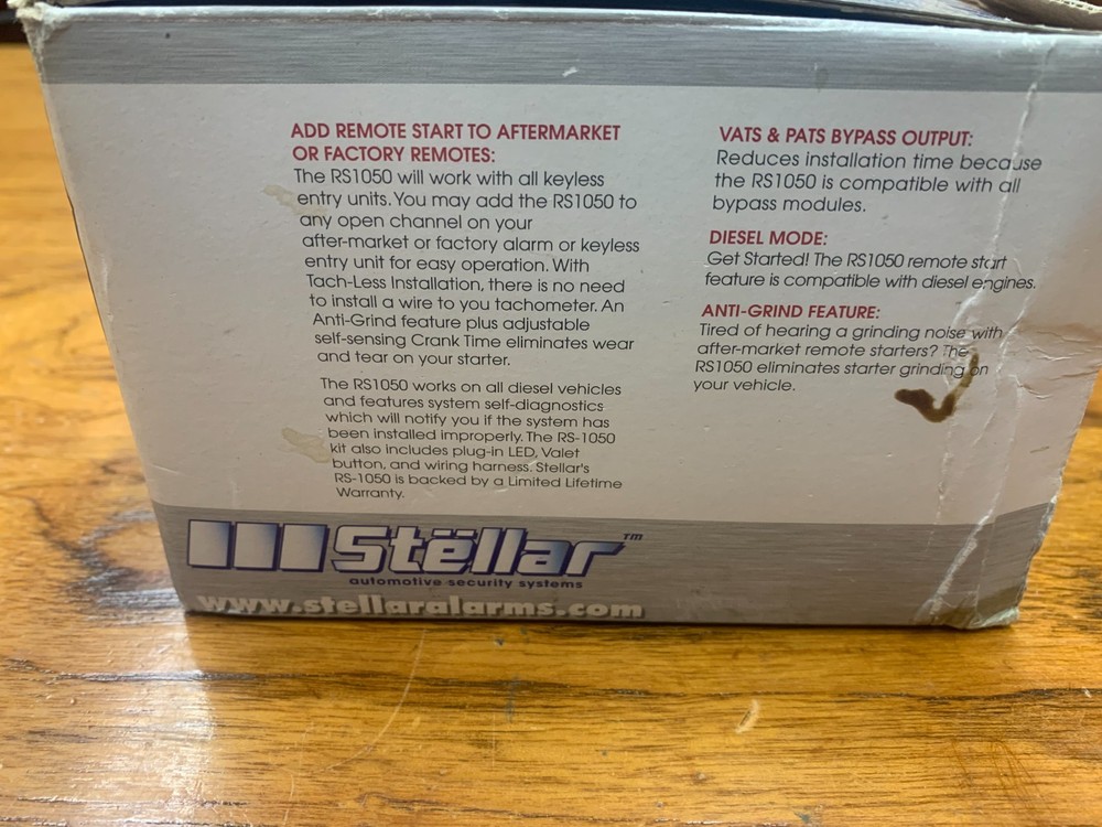 Stellar Universal Remote Car Starter RS1050