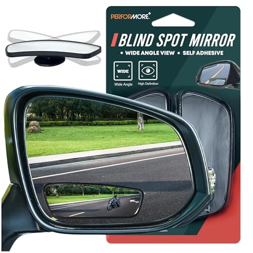 2 Pack of Blind Spot Car Mirrors, Adjustable HD Glass Adjustable - Rectangular