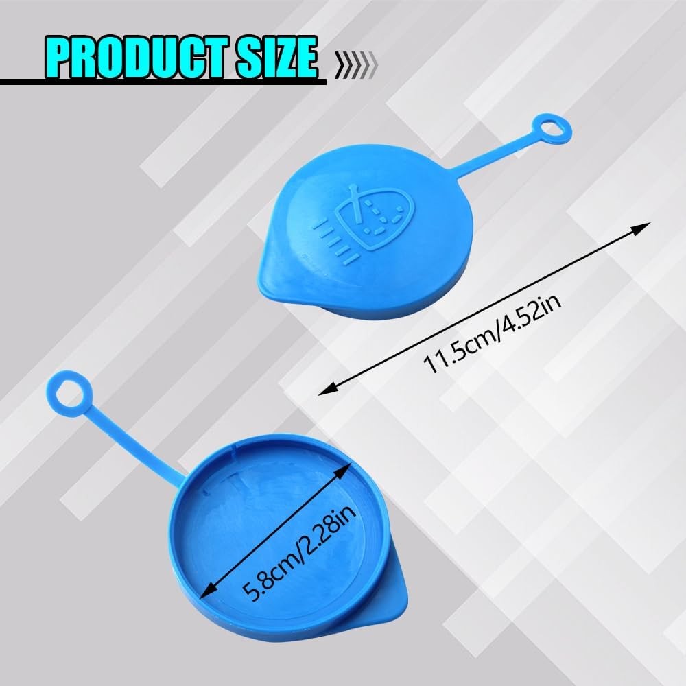Windshield Washer Fluid Reservoir Cap, Washer Tank Cap, Windshield Washer Blue