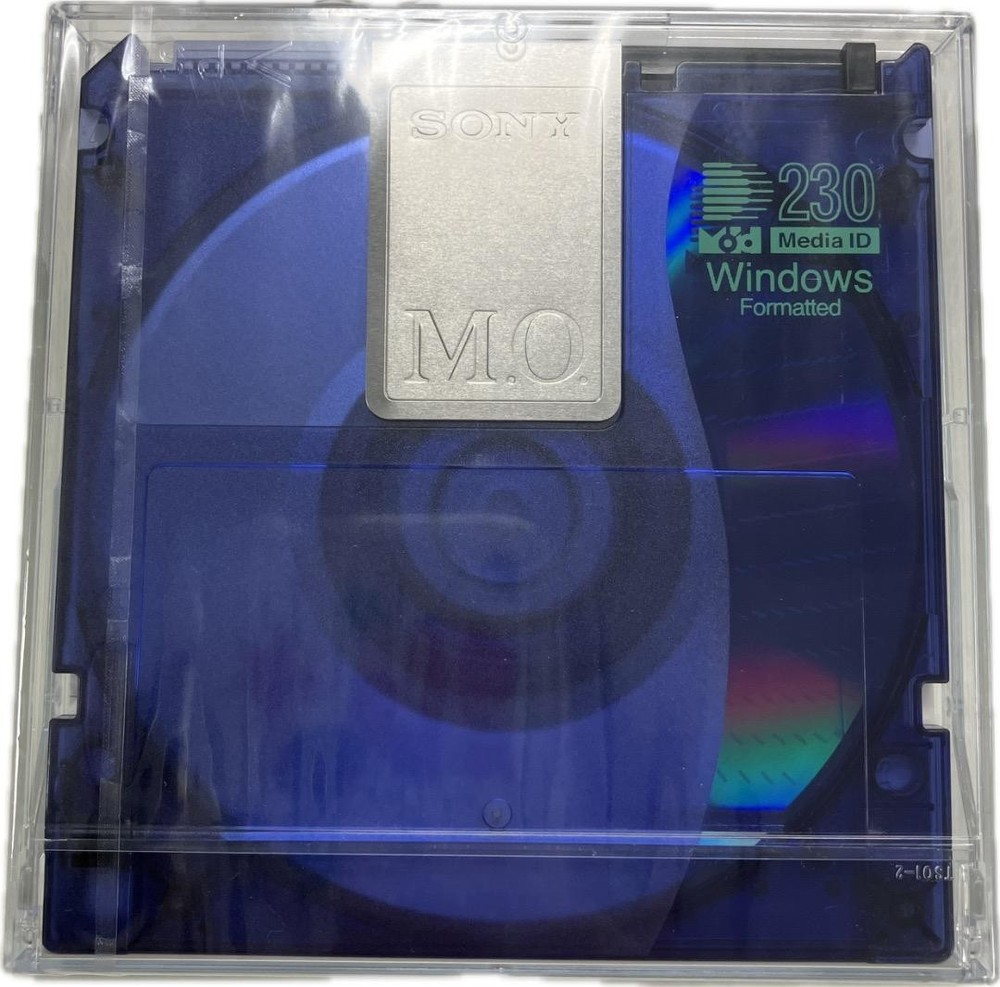 SONY MO Disk 230MB 2-Pack Optical Storage Media Unused