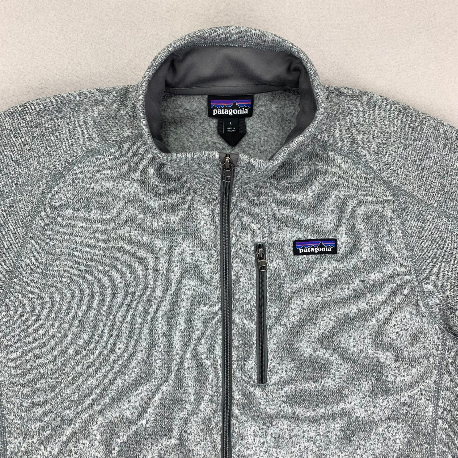 Patagonia Better Sweater Fleece Jacket Mens XL Grey Full-Zip Hiking Lightweight