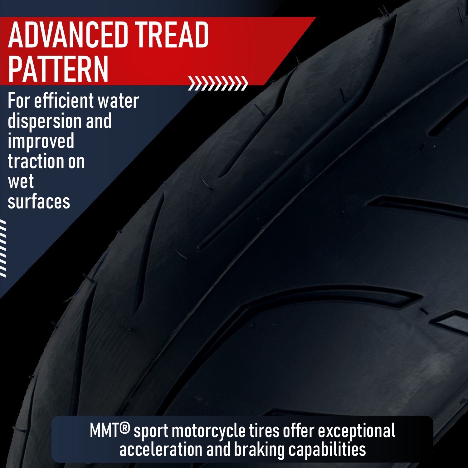 180/55-17 + 120/70-17 MMT Motorcycle Tire SET - NEW (2 TIRES)