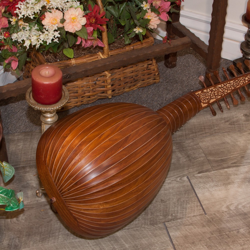 8 Course Deluxe Lute Solid Spruce Top w/ Bag + Extra String Set + Tuner