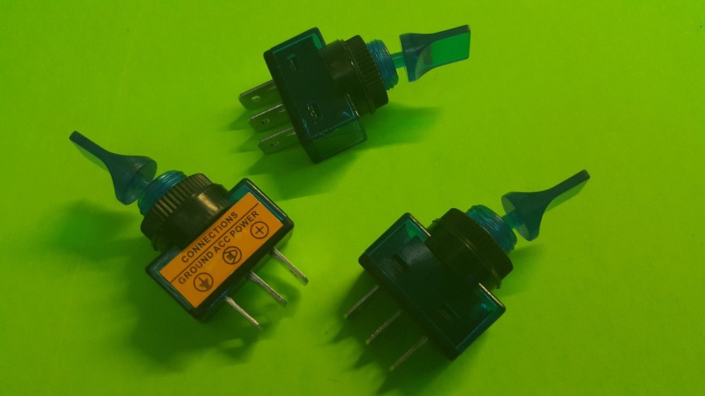 2 PACK - - 12 volt switch - 20A max.