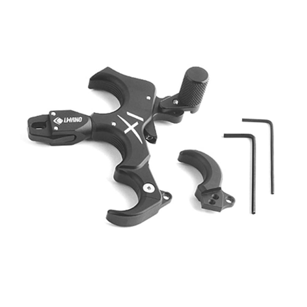 Compound Bow Release Aids 3/4 Finger Thumb Trigger Caliper Interchangeable Grip