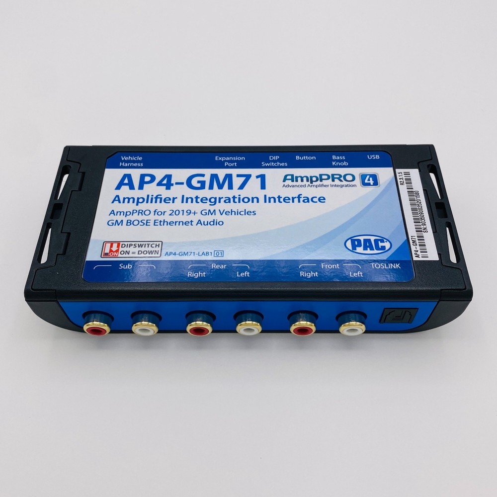 PAC AP4-GM71 Advanced Amplifier Integration Interface for select 2019+ GM w/Bose