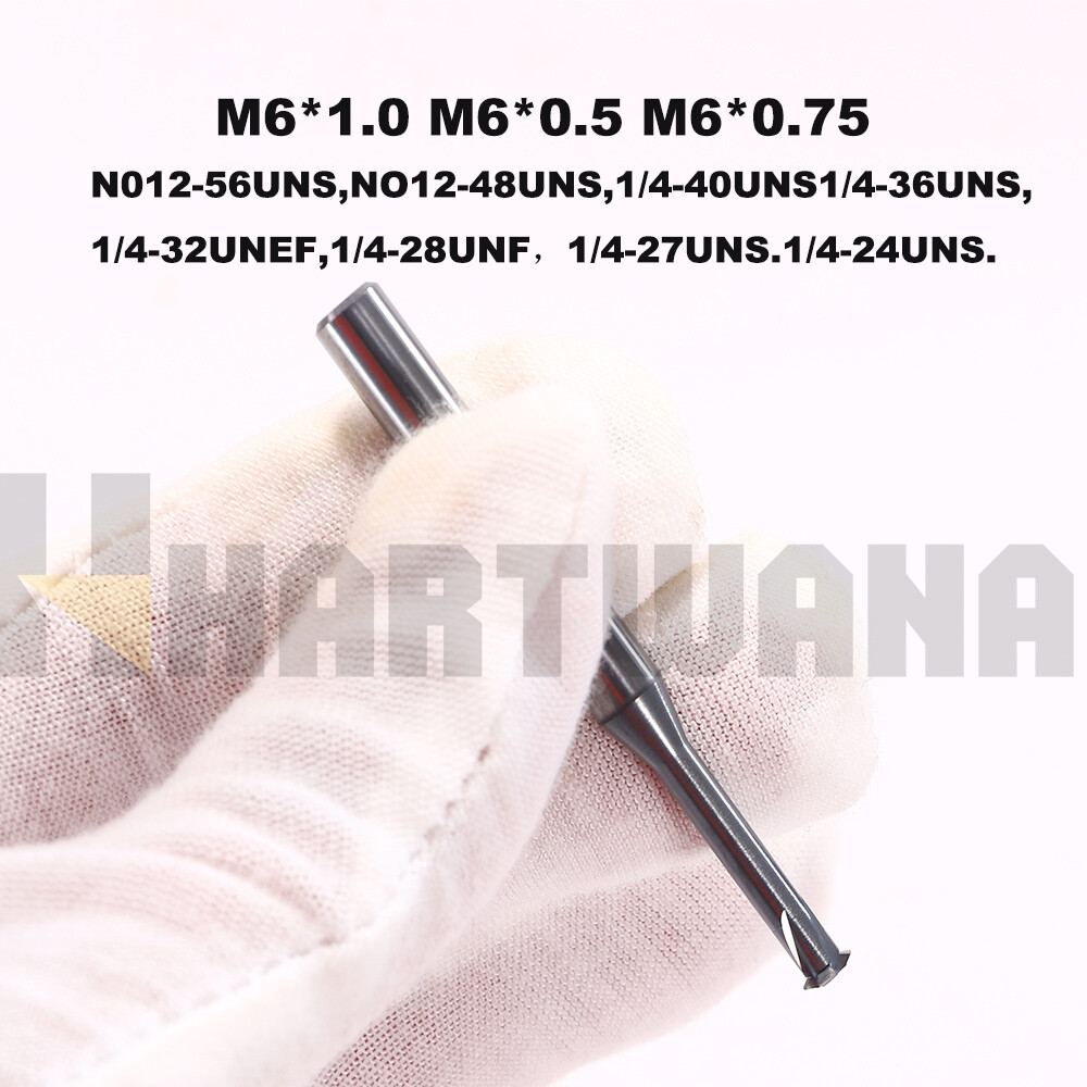 SINGLE PITCH THREAD MILL M6x1 60 Degrees TiALN COATED D4.85X20XD6X60X4T