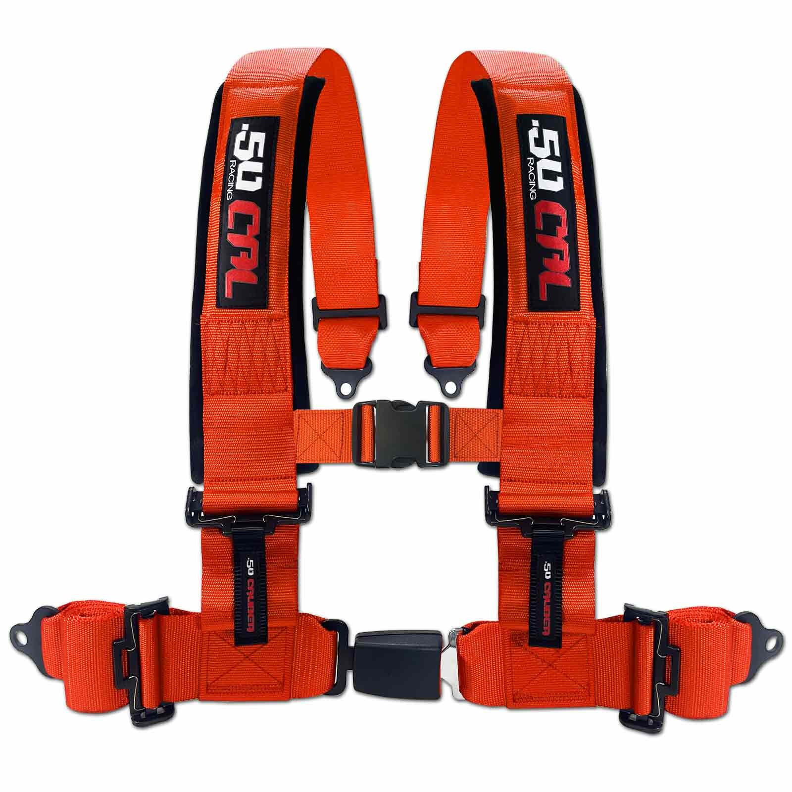 4 Point 2 Inch 3 Inch Racing Harness SxS Off Road Push Button Buckle Seat Belt