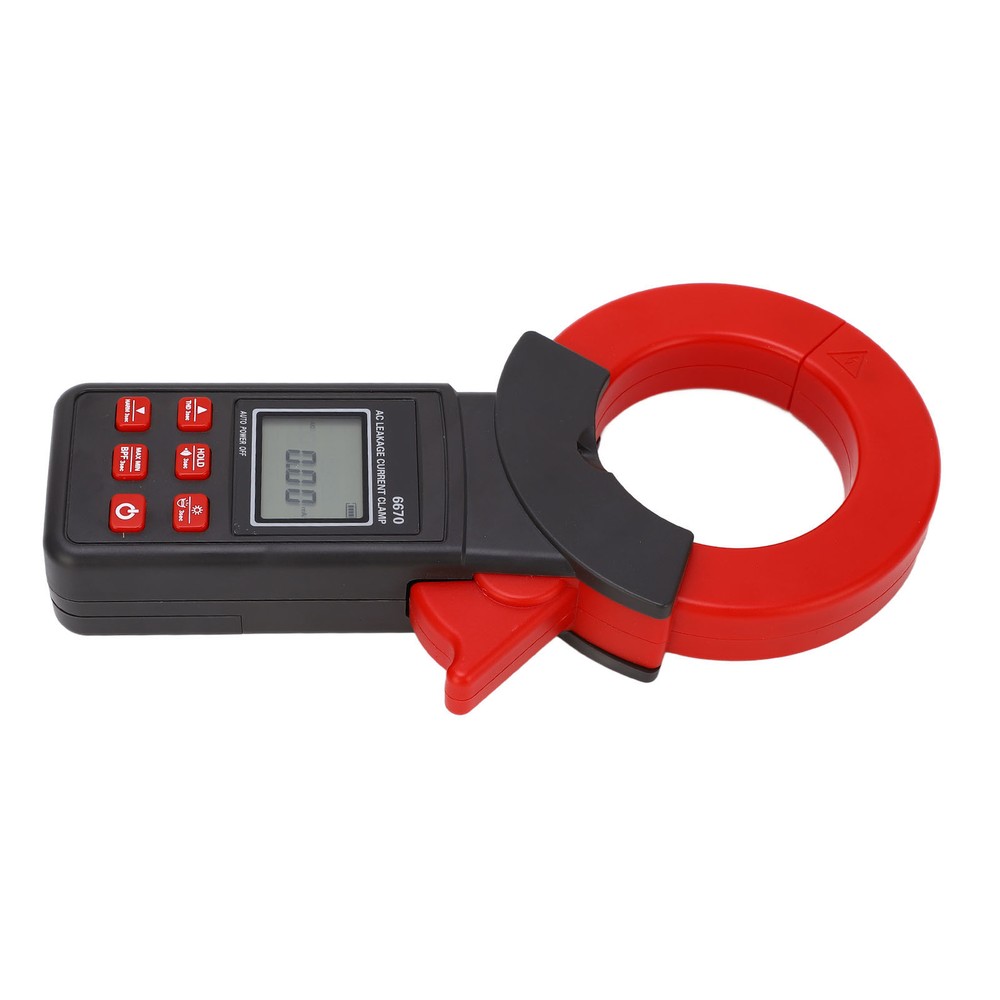 AC Leakage Ammeter Clamp LCD Backlight High Accuracy Leakage Current Meter
