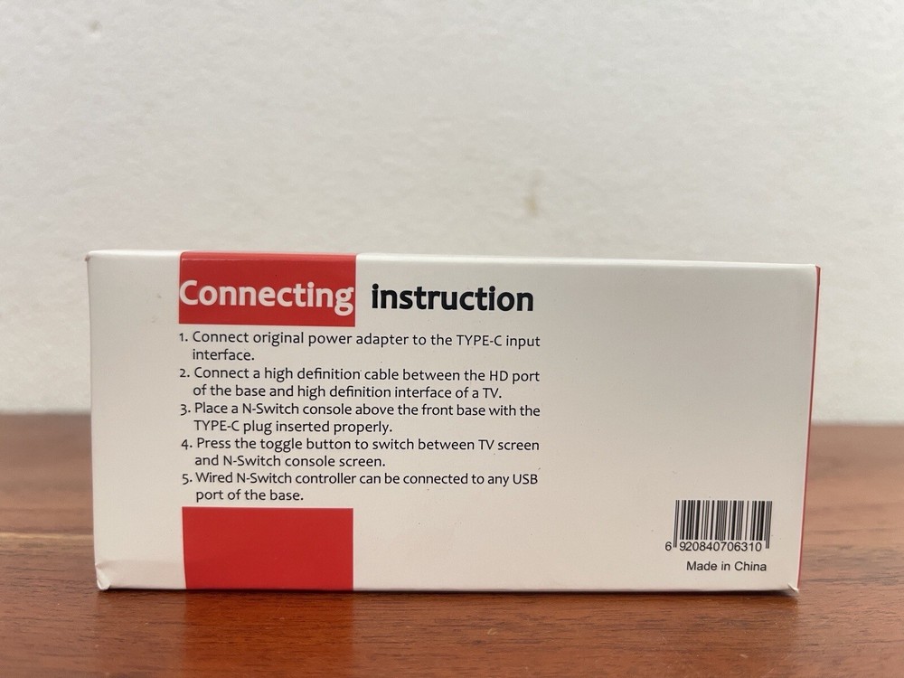 Conversion Base/Dock For Nintendo Switch Brand New Charge&Play At The Same Time