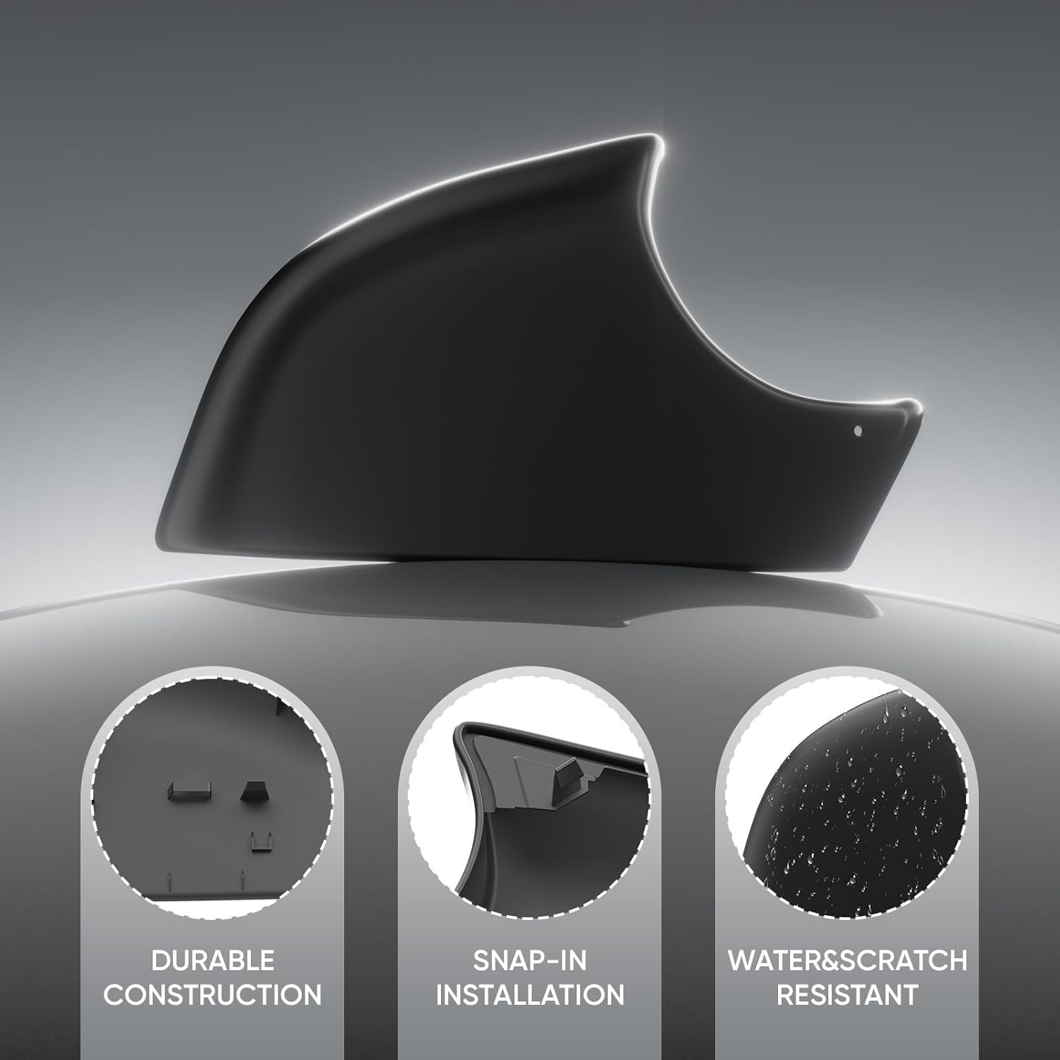 Tesla Model Y Right Mirror Bottom Cover Passenger Side Rearview Lower Base Trim