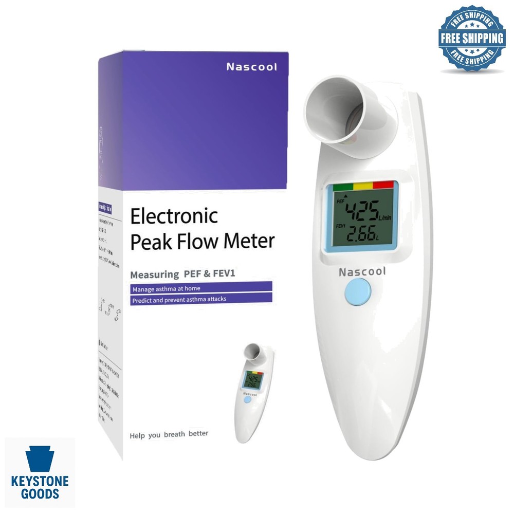 Digital Peak Flow Meter with Tracking Software for Accurate Respiratory Monit...