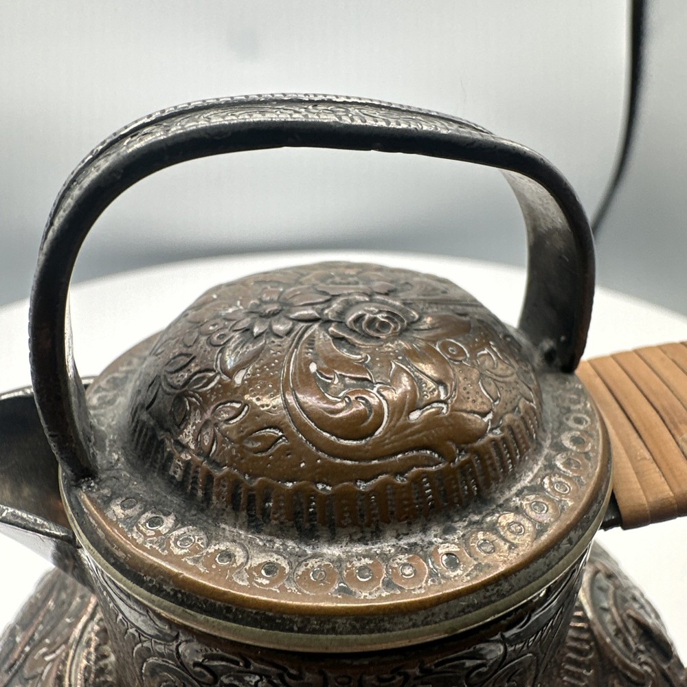 Antique E.G. Webster & Sons Repoussé Silver Plate Pitcher Figural Thermos