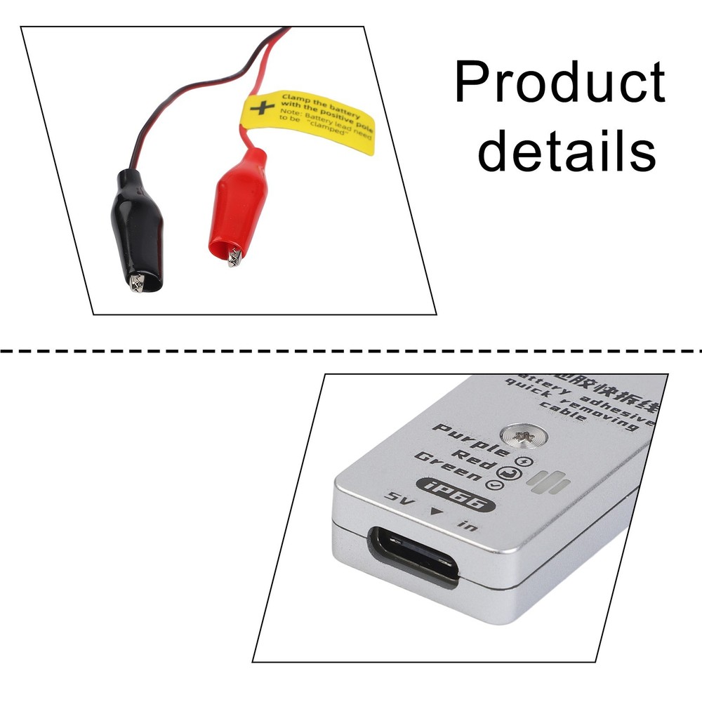 IP66 Battery Glue Quick Release Cable 20cm with Current Limiting and LED Lights
