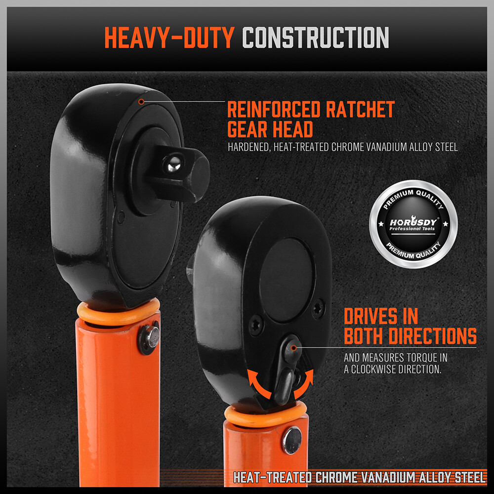 1/4" Torque Wrench Snap Socket Professional Drive Click Ratcheting Father's Day