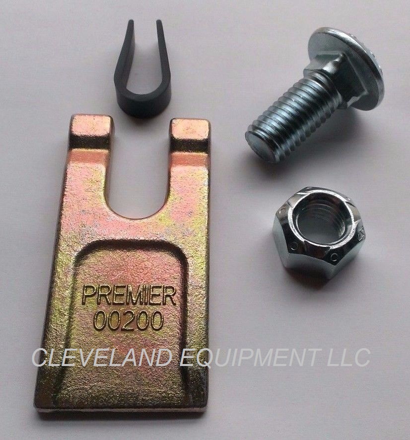 NEW AUGER WISDOM TOOTH SET Carriage Bolt Lock Nut Teeth Bit Post Hole Digger cid