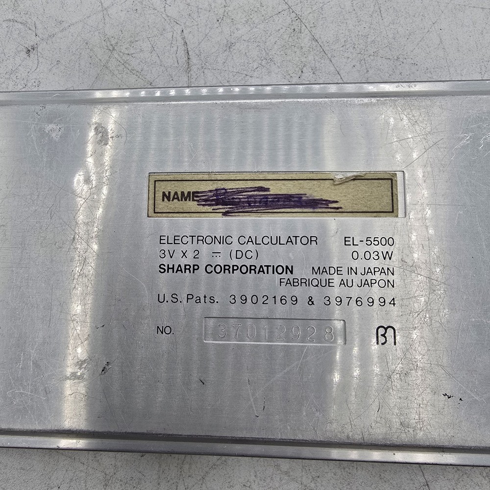 Sharp EL-5500 Scientific Calculator BASIC Computer Tested Works Needs Battery