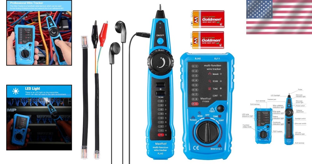 Comprehensive Cable Testing Kit with 48- - Perfect for Technicians