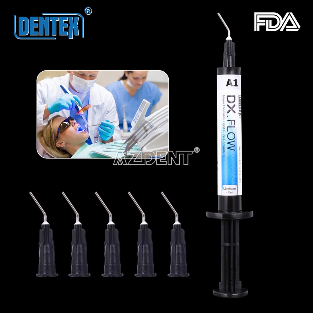 DENTEX Flowable Light Cure Composite Resin Medium Flow A1, A2, A3
