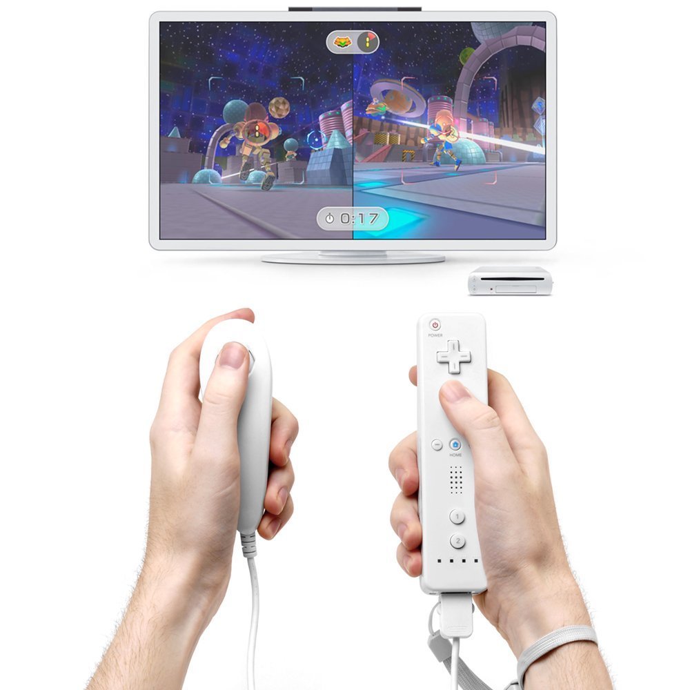 Wii Motion Plus Remote Controller Nunchuck Nintendo Wii &Wii U Silicone Strap-US