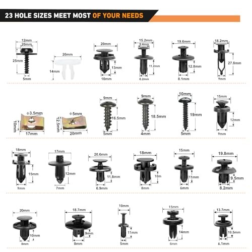 795Pcs Car Push Retainer Clips & Auto Fasteners - 750 Clips + 41 Tools
