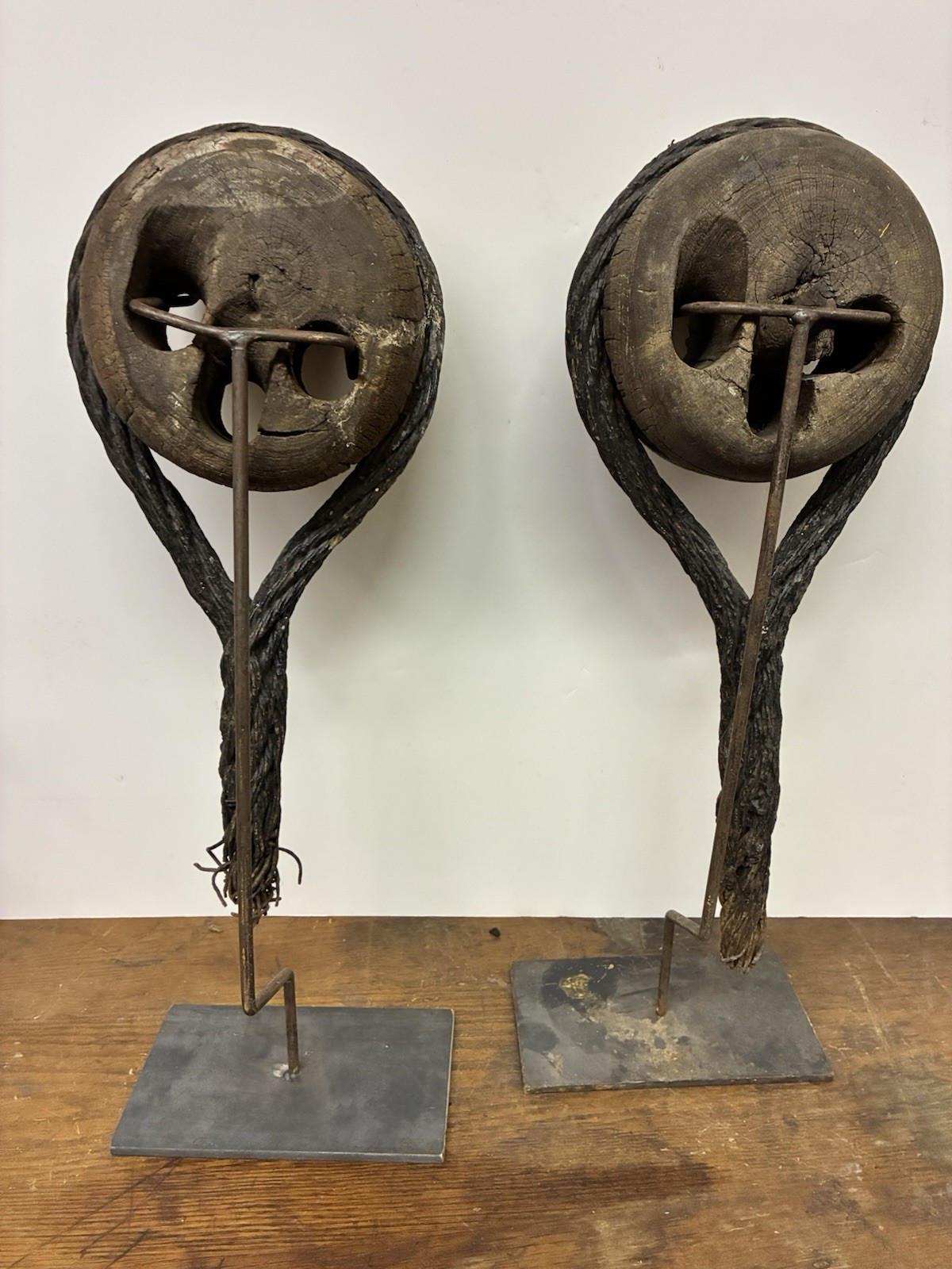 Dead Eye 19th Century Sailing Antique Nautical Rigging Great Lakes