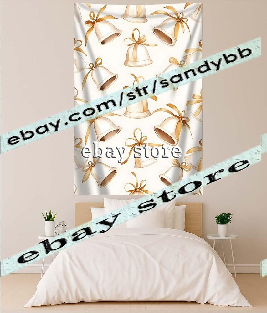 Present Pattern Neutral simple festive subtle tapestry 39X59 in