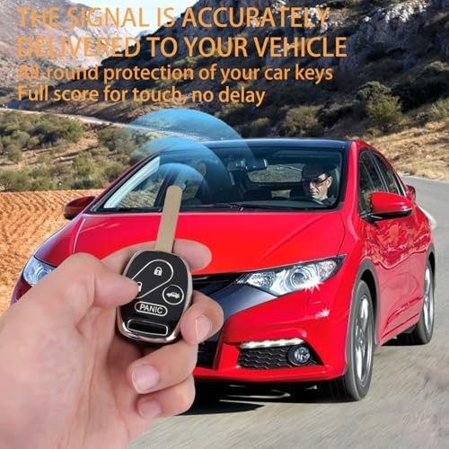 Key Fob Cover, Car Key Case Shell Protector Compatible with 2003-2015 Black