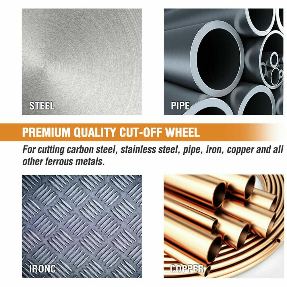 100 Pack 4-1/2" x 1/16" x 7/8" Cut-off Wheels Discs Stainless Steel & Metal 4.5"