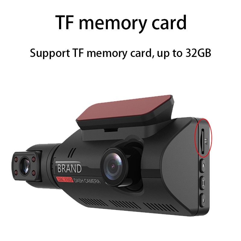 3 inch Car DVR Touch Screen Driving Video Recorder G-sensor Front+Inside Camera