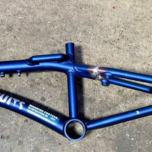 MAGICFRUITS Derringer BMX Aluminum Frame Blue Anodized Weld Repaired PlatformTyp