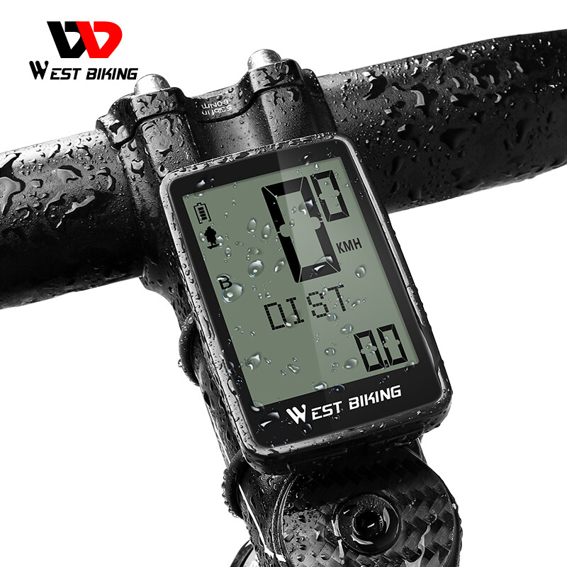 WEST BIKING USB Rechargeable 5 Languages Wireless Waterproof Bicycle Computer