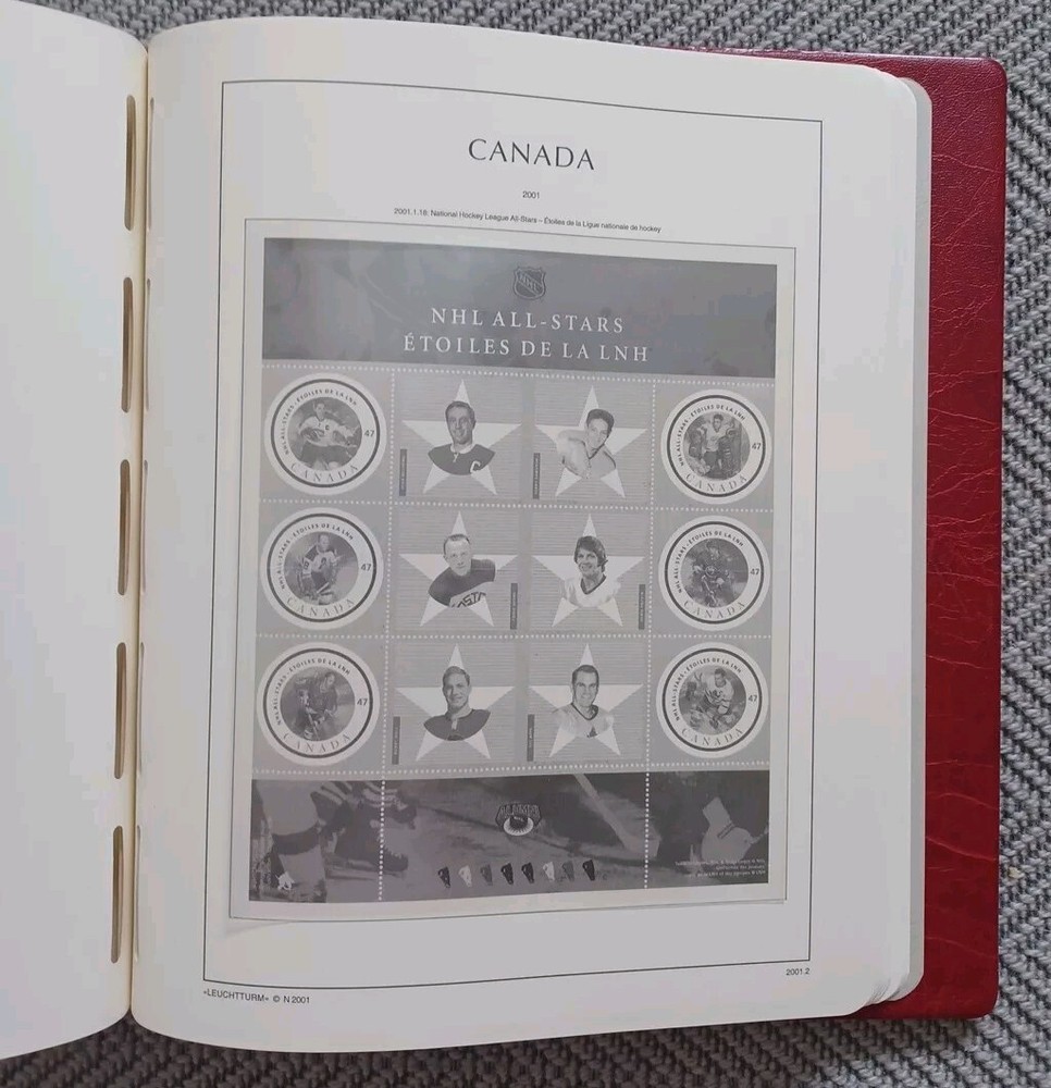 Lighthouse Stamp Album Canada, Hingeless, (1996-2003) RED