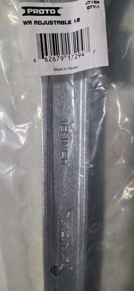 Proto J718A WR ADJUSTABLE 18