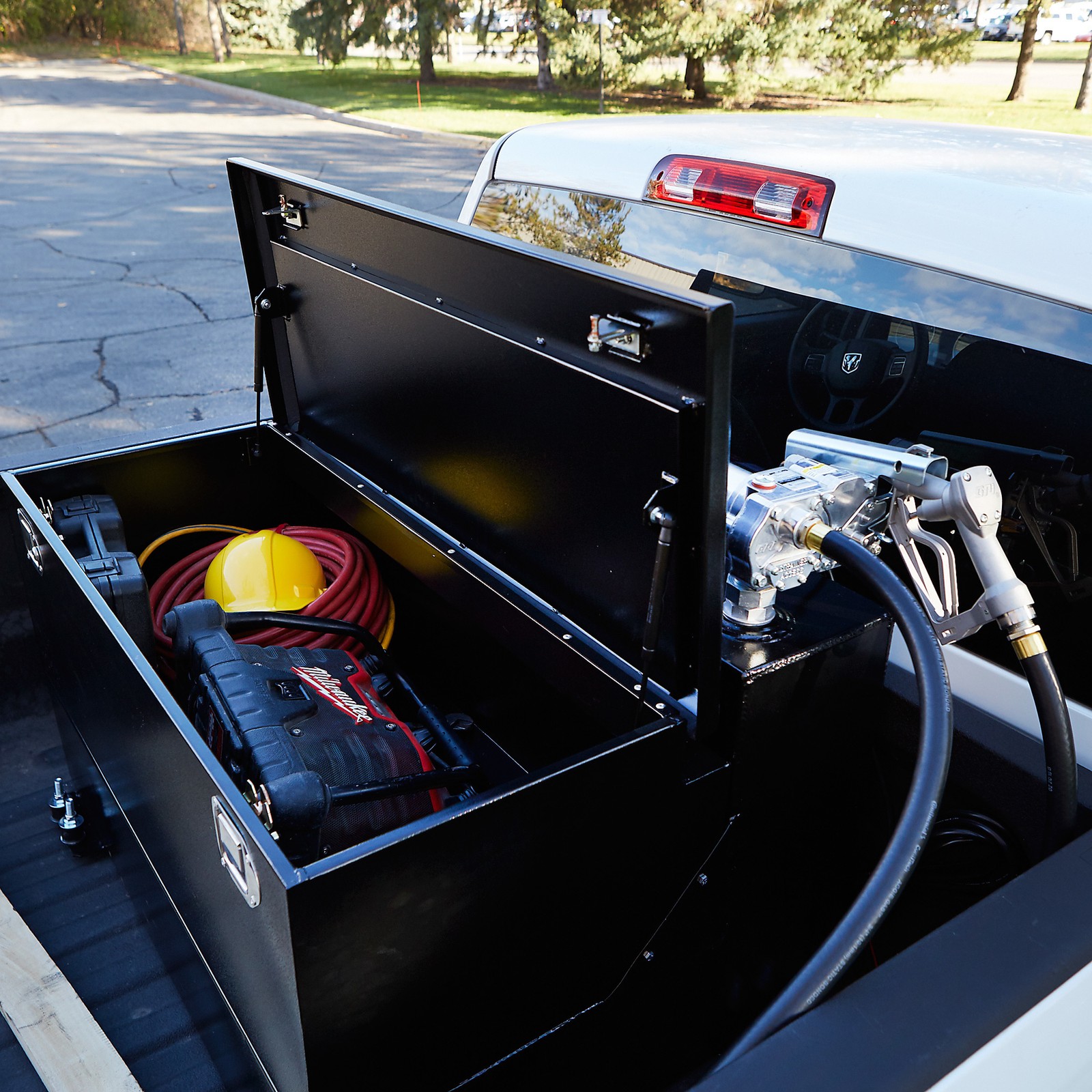 Better Built Steel Diesel Fuel Transfer Tank Toolbox Combo With GPI 12V Fuel