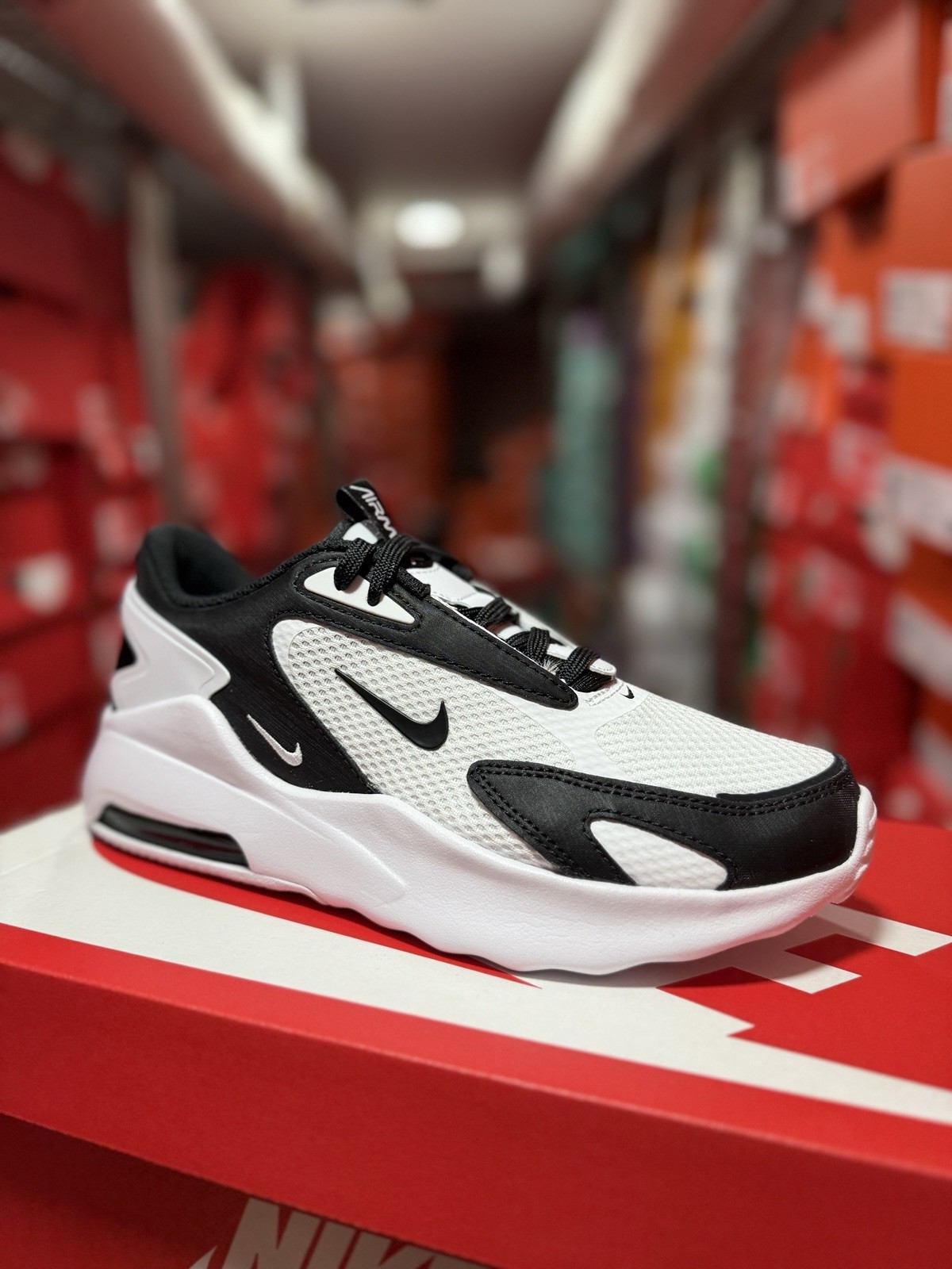 Nike Air Max Bolt Womens White Black Running Athletic Sneakers CU4152 101