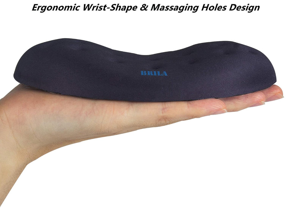 Ergonomic Keyboard & Mouse Wrist Rest Set, Memory Foam