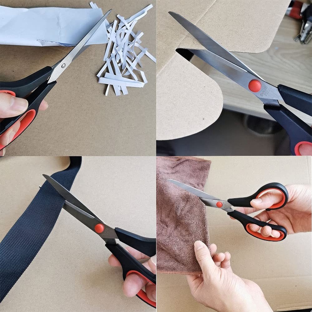 Scissors, Multipurpose office Scissors,8.5 Inch Ultra Sharp Shears, Comfort-G...