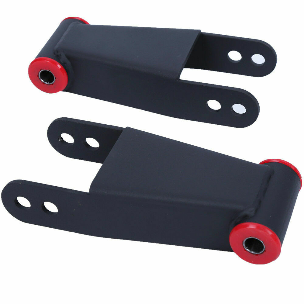 For 2004-2014 Ford F150 2"-3" Drop Lowering Shackles Adjustable Leveling Kit