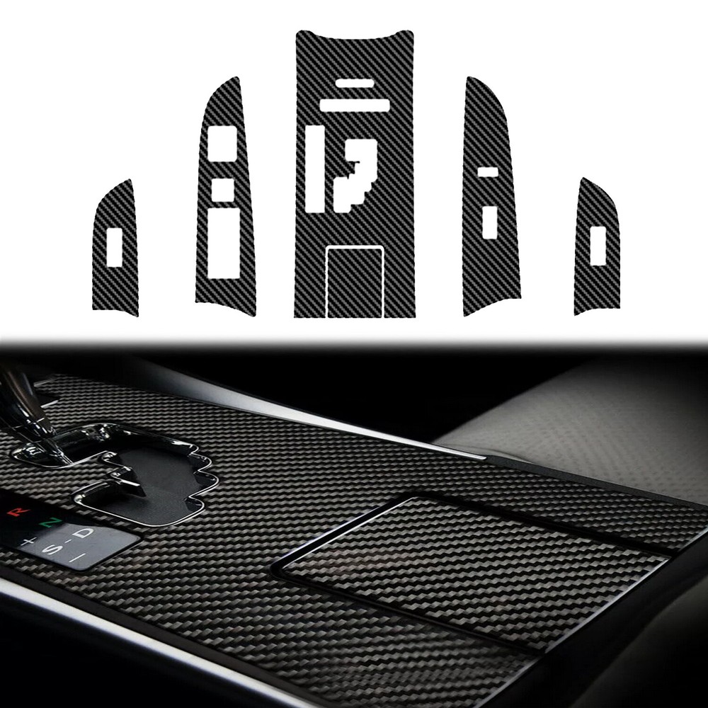 For LEXUS IS250 IS300 IS350 06-2012 Black Carbon Fiber Gear Shift Box Panel Trim