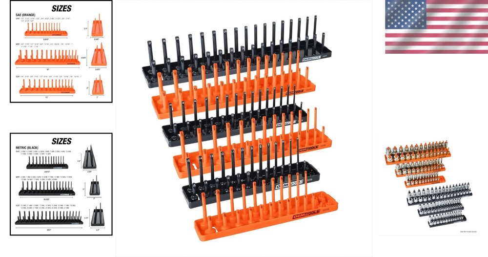 Space-Saving Socket Holder Set, Toolbox Essential