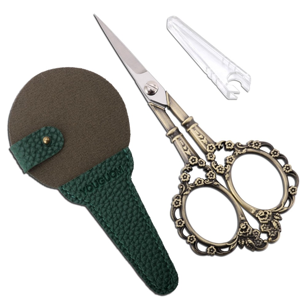 Knitting Scissors with Case, Crochet Scissors Threading Sewing Shears for Emb...