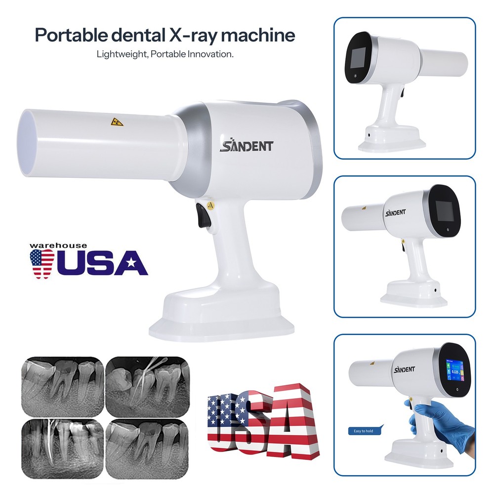 USA Dental Handheld X-rays Unit Machine +Scatter Shield Protective Ring