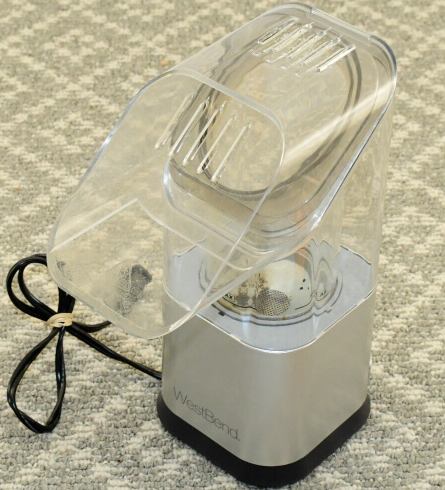 West Bend 89013 Hot Air Popcorn Corn Popper Maker Machine 4-Quart Silver