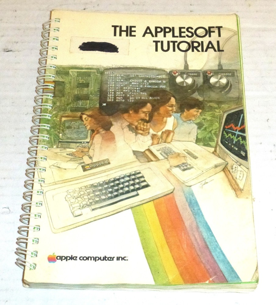 Vintage The Applesoft Tutorial by Apple Computer Spiral Bound Book PLEASE READ