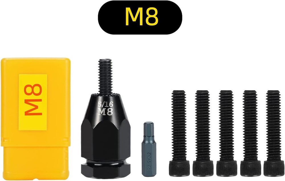 Pneumatic Self-Locking Rivet Nut Gun Head(Replacement Mandrel Each 5pcs) for ...
