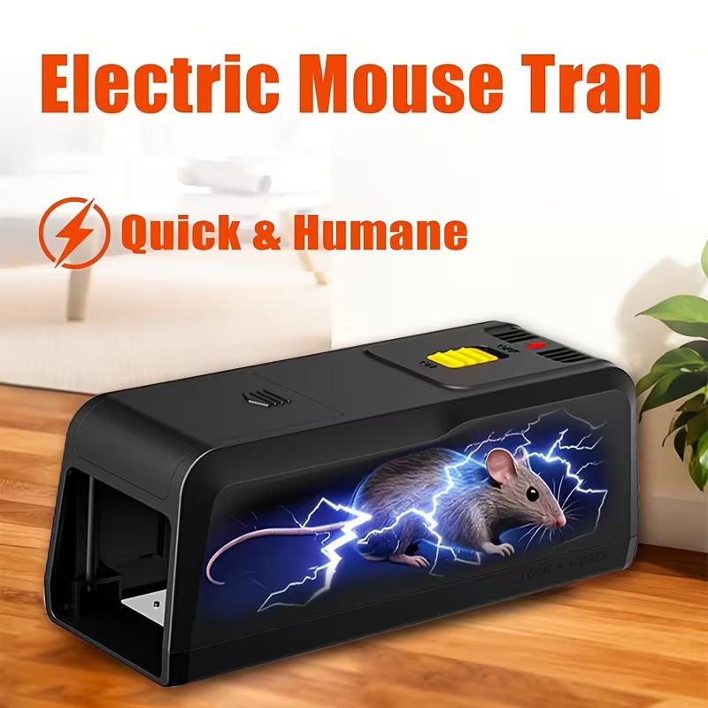 ELECTRIC MOUSE & RAT KILLER - COMPACT ELECTRONIC PEST TRAP WITH ZAPPER FUNCTION