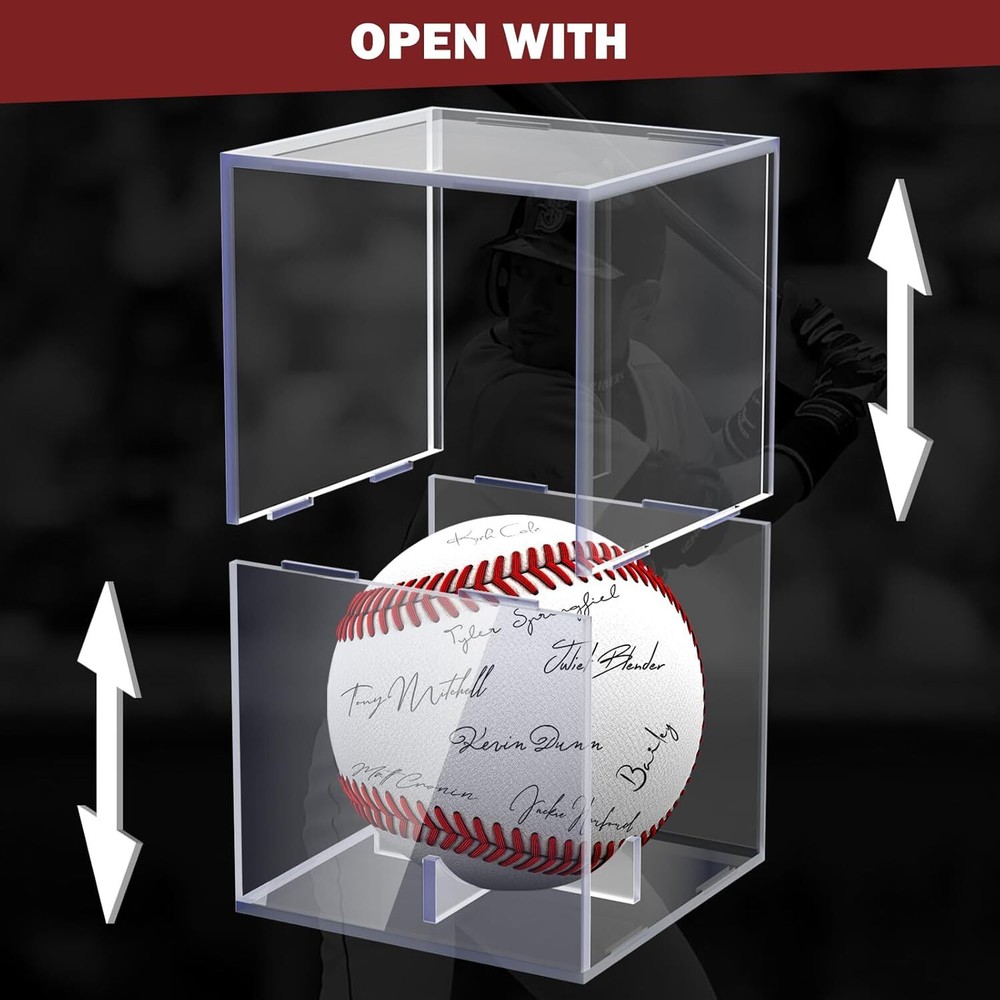 Leffis Baseball Display Case, Holder 1P Clear