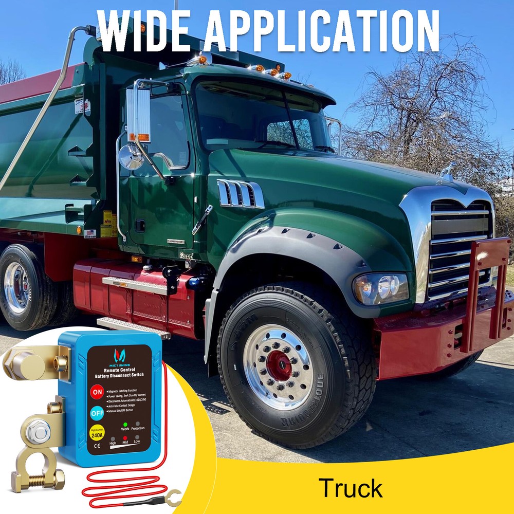 12V 240A Remote Battery Disconnect Switch Kill Switch Automatic for Auto Car