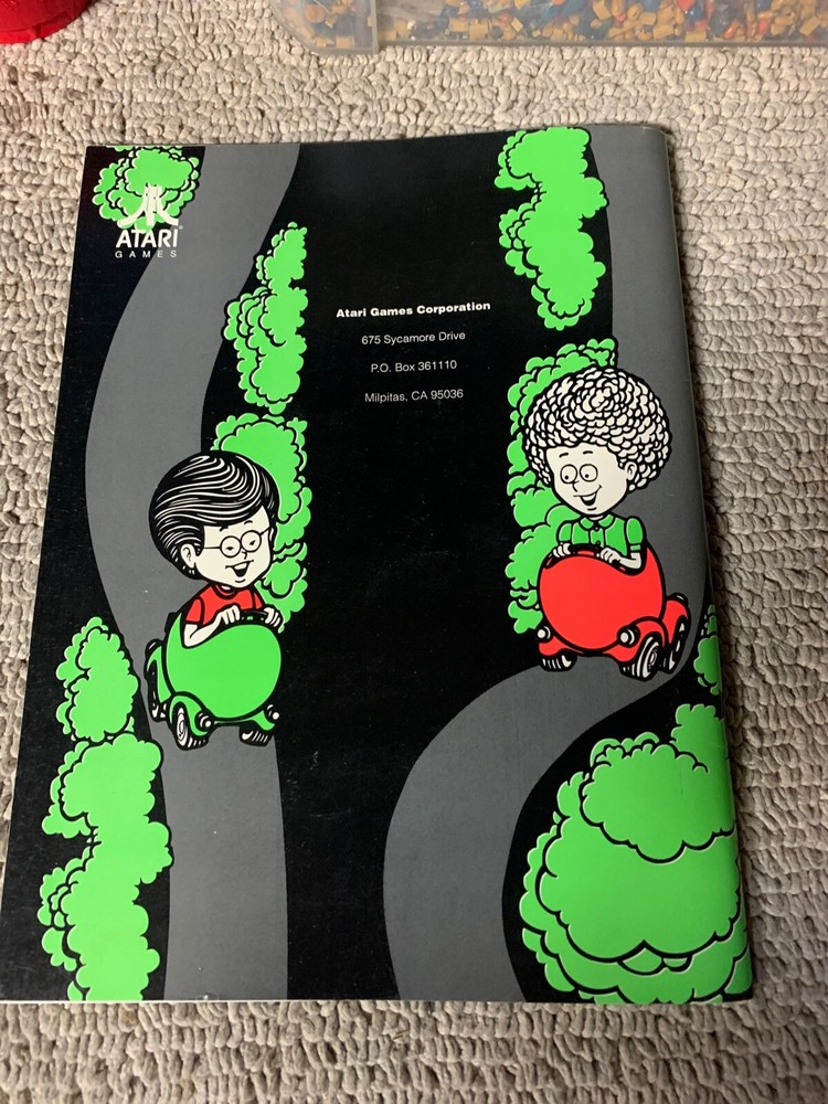 original Gumball Rally Atari Arcade game manual